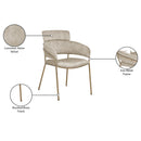 Meridian Yara Stone Velvet Dining Chair IMAGE 7