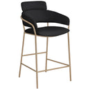 Meridian Yara Black Velvet Counter Stool IMAGE 3