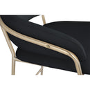 Meridian Yara Black Velvet Counter Stool IMAGE 5