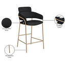 Meridian Yara Black Velvet Counter Stool IMAGE 7