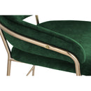 Meridian Yara Green Velvet Counter Stool IMAGE 5