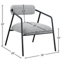 Meridian Carly Grey Fabric Accent Chair IMAGE 6