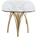 Meridian Madelyn Gold Dining Table IMAGE 4