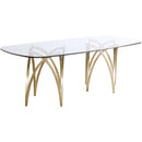Meridian Madelyn Gold Dining Table IMAGE 5