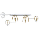 Meridian Madelyn Gold Dining Table IMAGE 6