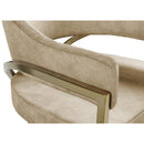 Meridian Madelyn Beige Velvet Dining Chair IMAGE 5