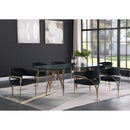 Meridian Madelyn Black Velvet Dining Chair IMAGE 6