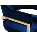 Meridian Madelyn Navy Velvet Dining Chair IMAGE 5