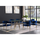 Meridian Madelyn Navy Velvet Dining Chair IMAGE 6