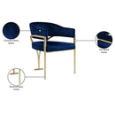 Meridian Madelyn Navy Velvet Dining Chair IMAGE 7