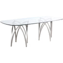 Meridian Madelyn Silver Dining Table IMAGE 5
