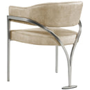 Meridian Madelyn Beige Velvet Dining Chair IMAGE 2
