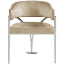 Meridian Madelyn Beige Velvet Dining Chair IMAGE 4