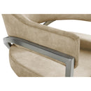 Meridian Madelyn Beige Velvet Dining Chair IMAGE 5