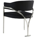 Meridian Madelyn Black Velvet Dining Chair IMAGE 2