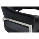 Meridian Madelyn Black Velvet Dining Chair IMAGE 5
