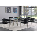 Meridian Madelyn Black Velvet Dining Chair IMAGE 6
