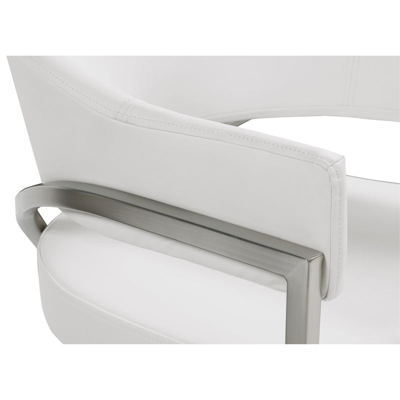 Meridian Madelyn Cream Vegan Leather Dining Chair IMAGE 5