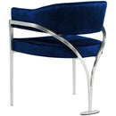 Meridian Madelyn Navy Velvet Dining Chair IMAGE 2