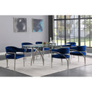 Meridian Madelyn Navy Velvet Dining Chair IMAGE 6