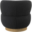 Meridian Calais Black Boucle Fabric Accent Chair IMAGE 3