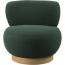 Meridian Calais Green Boucle Fabric Accent Chair IMAGE 4