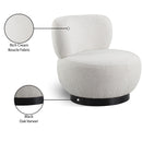 Meridian Calais Cream Boucle Fabric Accent Chair IMAGE 8