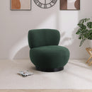 Meridian Calais Green Boucle Fabric Accent Chair IMAGE 2