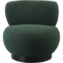 Meridian Calais Green Boucle Fabric Accent Chair IMAGE 4