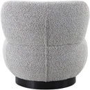 Meridian Calais Grey Boucle Fabric Accent Chair IMAGE 3