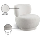 Meridian Calais Cream Boucle Fabric Accent Chair IMAGE 8