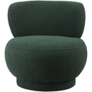 Meridian Calais Green Boucle Fabric Accent Chair IMAGE 4