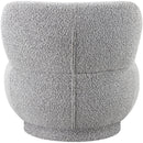 Meridian Calais Grey Boucle Fabric Accent Chair IMAGE 3