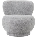 Meridian Calais Grey Boucle Fabric Accent Chair IMAGE 4