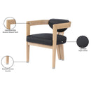 Meridian Carlyle Black Vegan Leather Dining Chair IMAGE 10