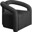 Meridian Otto Black Boucle Fabric Accent Chair IMAGE 4