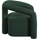 Meridian Otto Green Boucle Fabric Accent Chair IMAGE 5