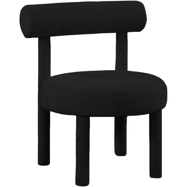 Meridian Parlor Stationary Fabric Accent Chair 574Black IMAGE 1