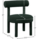 Meridian Parlor Green Boucle Fabric Accent Chair IMAGE 8