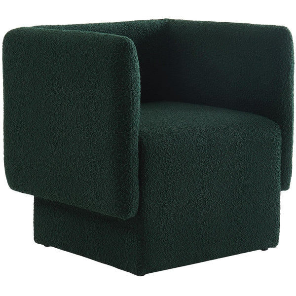 Meridian Vera Stationary Fabric Accent Chair 575Green IMAGE 1