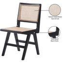 Meridian Preston Black Wood Dining Side Chair IMAGE 9