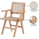 Meridian Preston Natural Wood Dining Arm Chair IMAGE 9