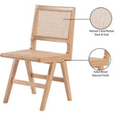 Meridian Preston Natural Wood Dining Side Chair IMAGE 9