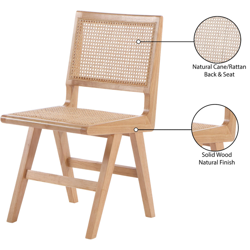 Meridian Preston Natural Wood Dining Side Chair IMAGE 9