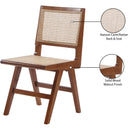 Meridian Preston Walnut Wood Dining Side Chair IMAGE 9