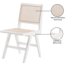 Meridian Preston White Wood Dining Side Chair IMAGE 9