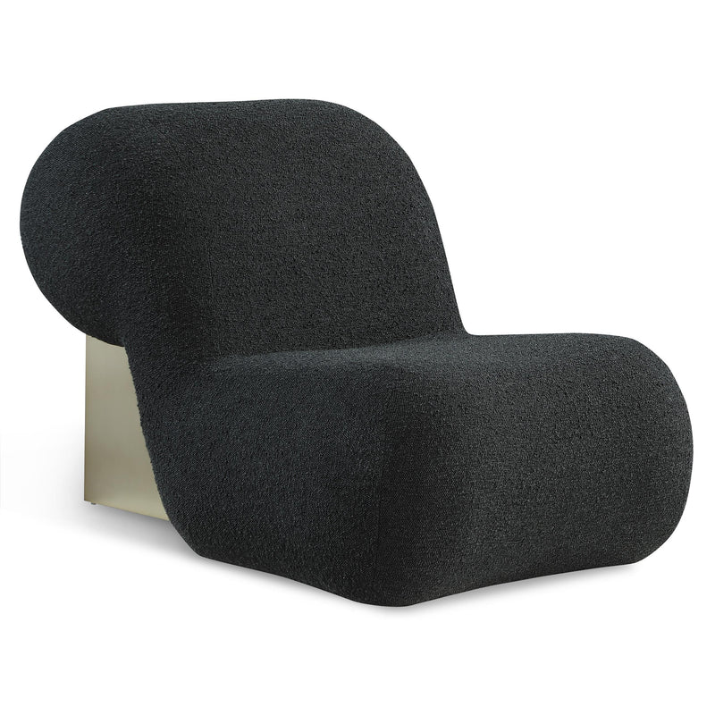 Meridian Quadra Black Fabric Accent Chair IMAGE 1
