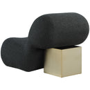 Meridian Quadra Black Fabric Accent Chair IMAGE 3