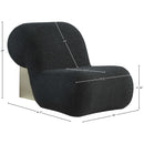 Meridian Quadra Black Fabric Accent Chair IMAGE 5