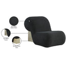 Meridian Quadra Black Fabric Accent Chair IMAGE 6